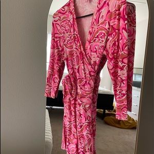 Lilly Pulitzer Pink belted romper